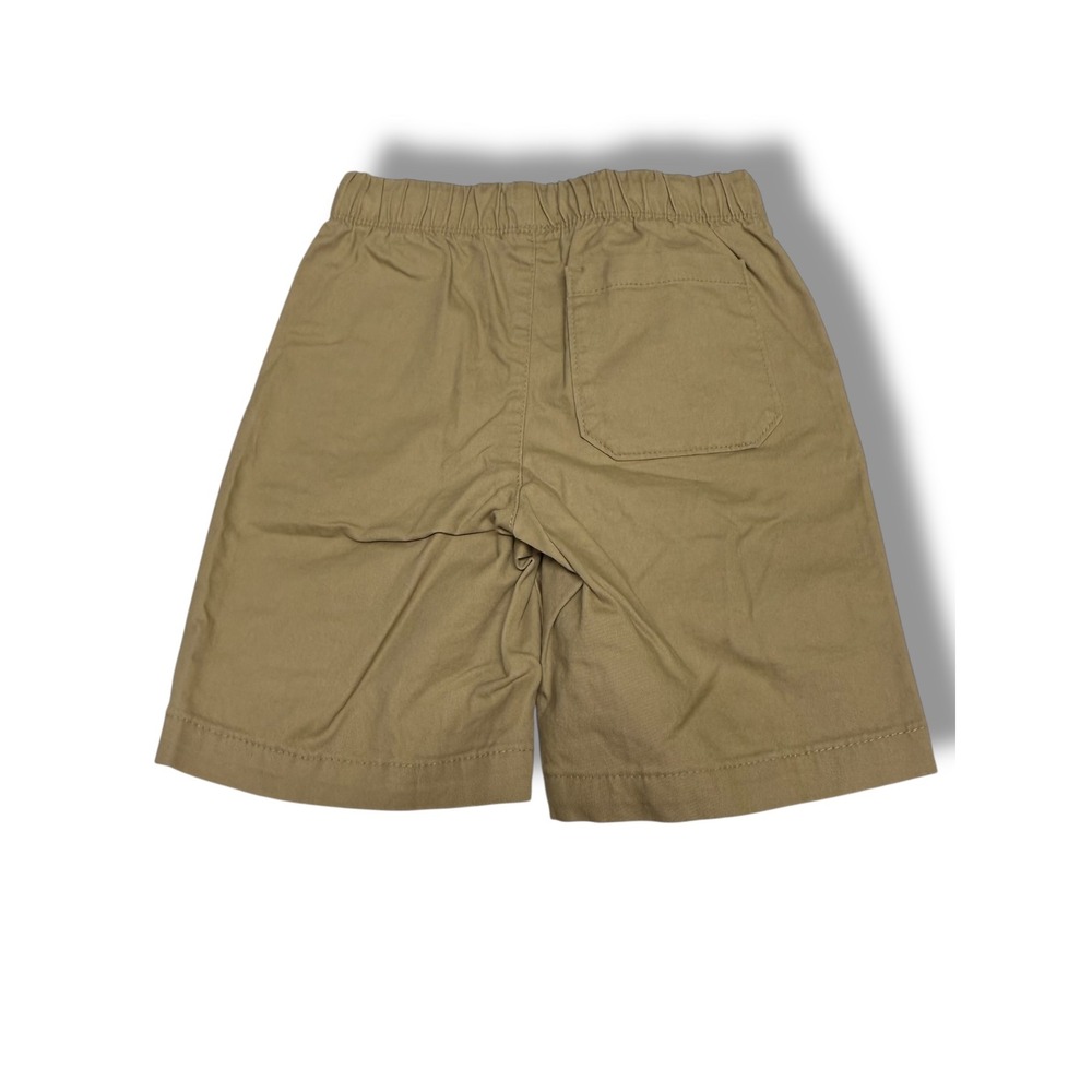 Old Navy Boys Khaki Chino Shorts Built-In Flex Elastic Waist Tan Size S 6-7 NEW - Picture 2 of 5
